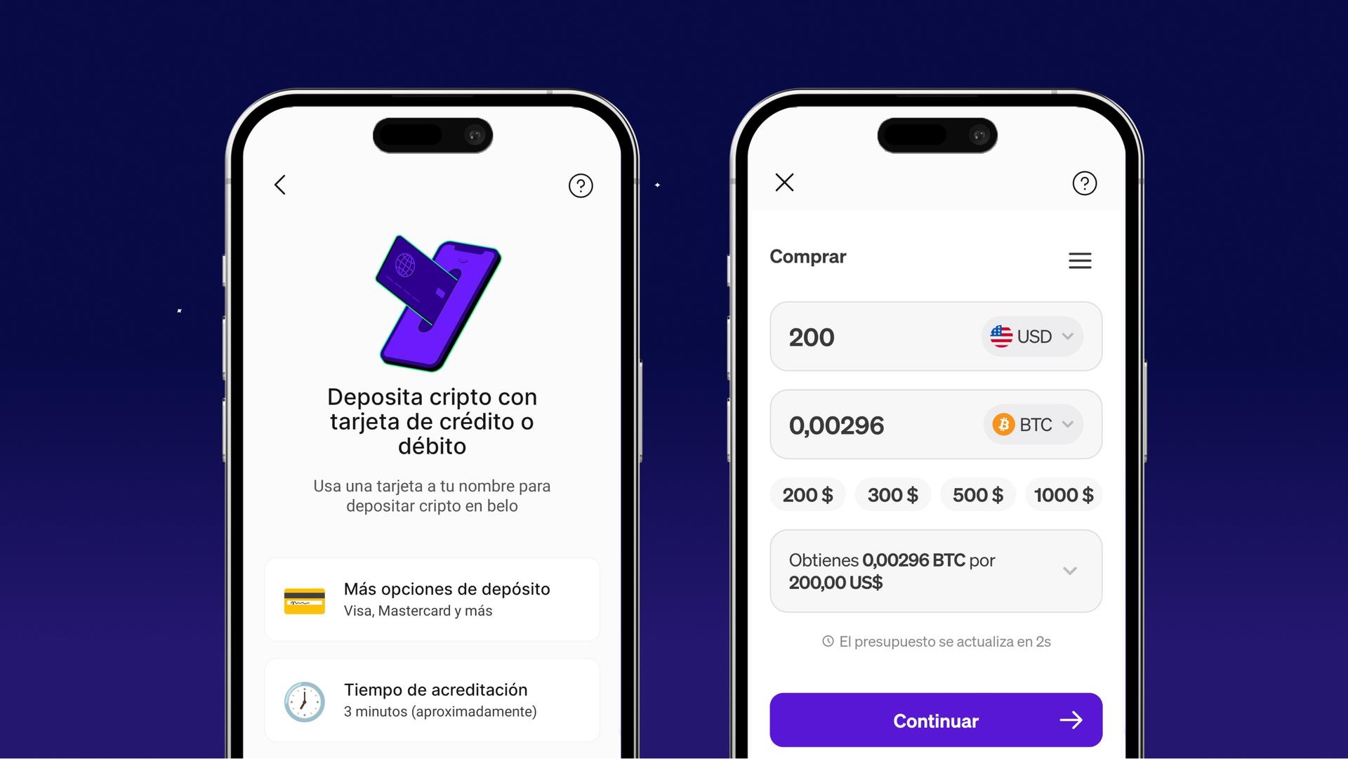 Screenshot 1 of Belo showing the application interface